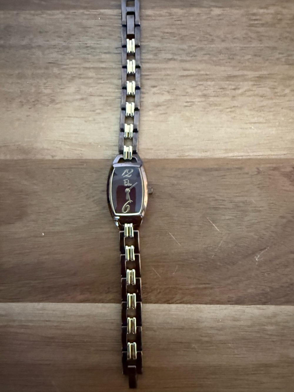 Elle Women's Brown and Gold Bracelet Watch